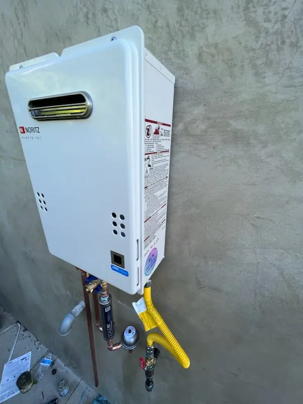 Tankless water heater installation for Jady Hill homes